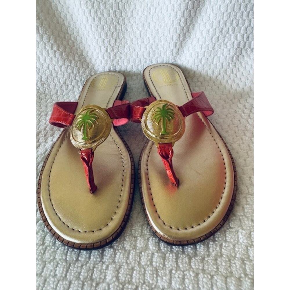 Lilly Pulitzer Palmtastic Thong Sandal • Daiquiri Pink • NWB • Sz 6 • RARE - Picture 7 of 9
